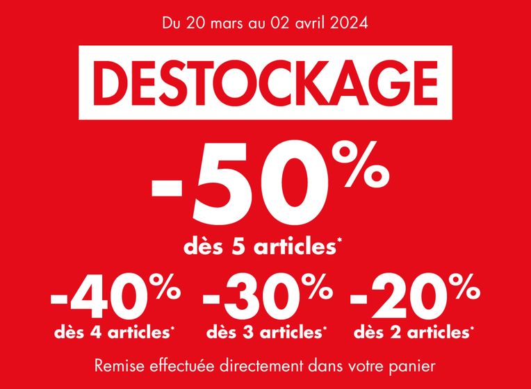 Catalogue Kiabi à Aix-en-Provence | Destockage Jusqu'à -50% | 20/03/2024 - 02/04/2024