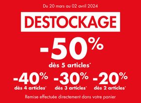 Promos de Mode à Béziers | Destockage Jusqu'à -50% sur Kiabi | 20/03/2024 - 02/04/2024