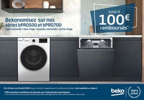 Catalogue Boulanger à Créteil | OFFRE BEKO : JUSQU'À 100€ REMBOURSÉS ! | 20/03/2024 - 15/04/2024