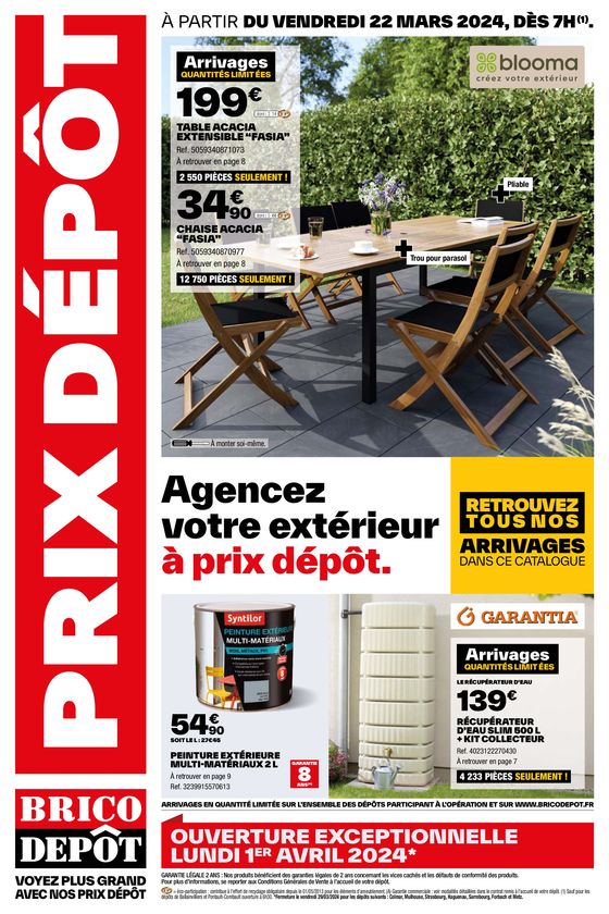 Catalogue Brico Dépôt à Lexy | PRIX DÉPÔT | 22/03/2024 - 04/04/2024