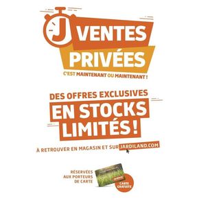 Promos de Jardineries et Animaleries à Angers | Dépêchez-vous de demander votre carte de fidélité gratuite pour en profiter ! sur Jardiland | 21/03/2024 - 03/04/2024