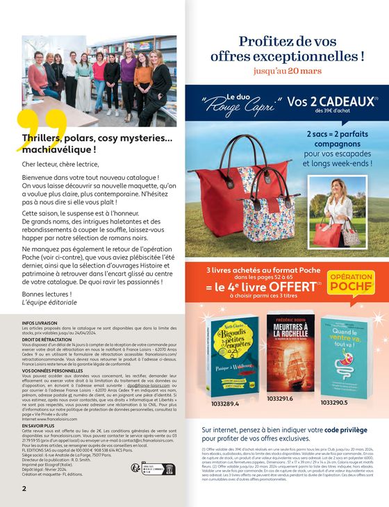 Catalogue France Loisirs à Strasbourg | France Loisirs Le Mag | 21/03/2024 - 30/04/2024
