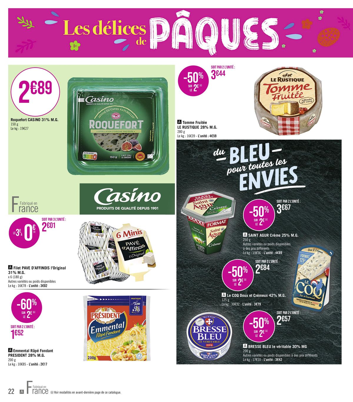 Catalogue Les délices de PÂQUES !, page 00022