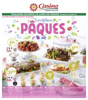 Catalogue Casino Supermarchés à Narbonne | Les délices de PÂQUES ! | 26/03/2024 - 07/04/2024