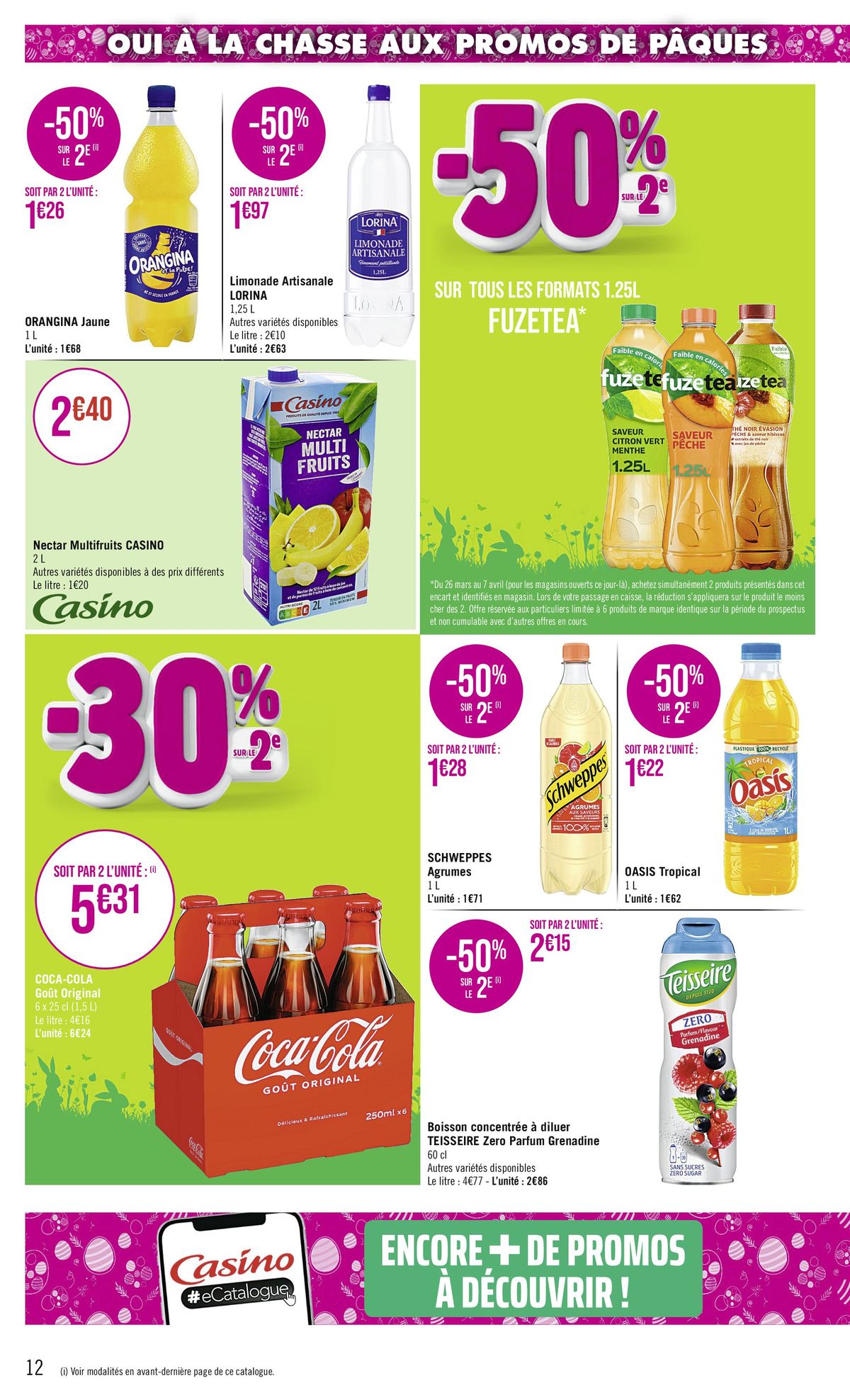 Catalogue OUI À LA CHASSE AUX PROMOS DE PÂQUES !, page 00012