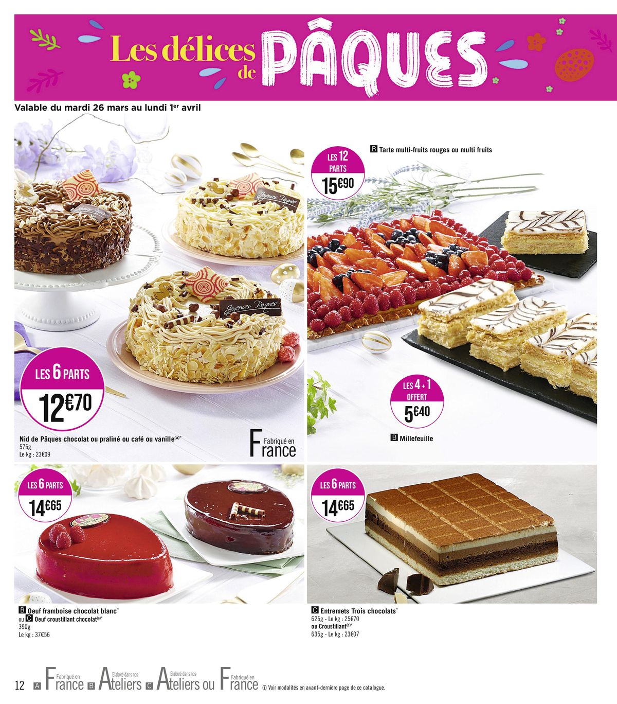 Catalogue Les délices de PÂQUES !, page 00012