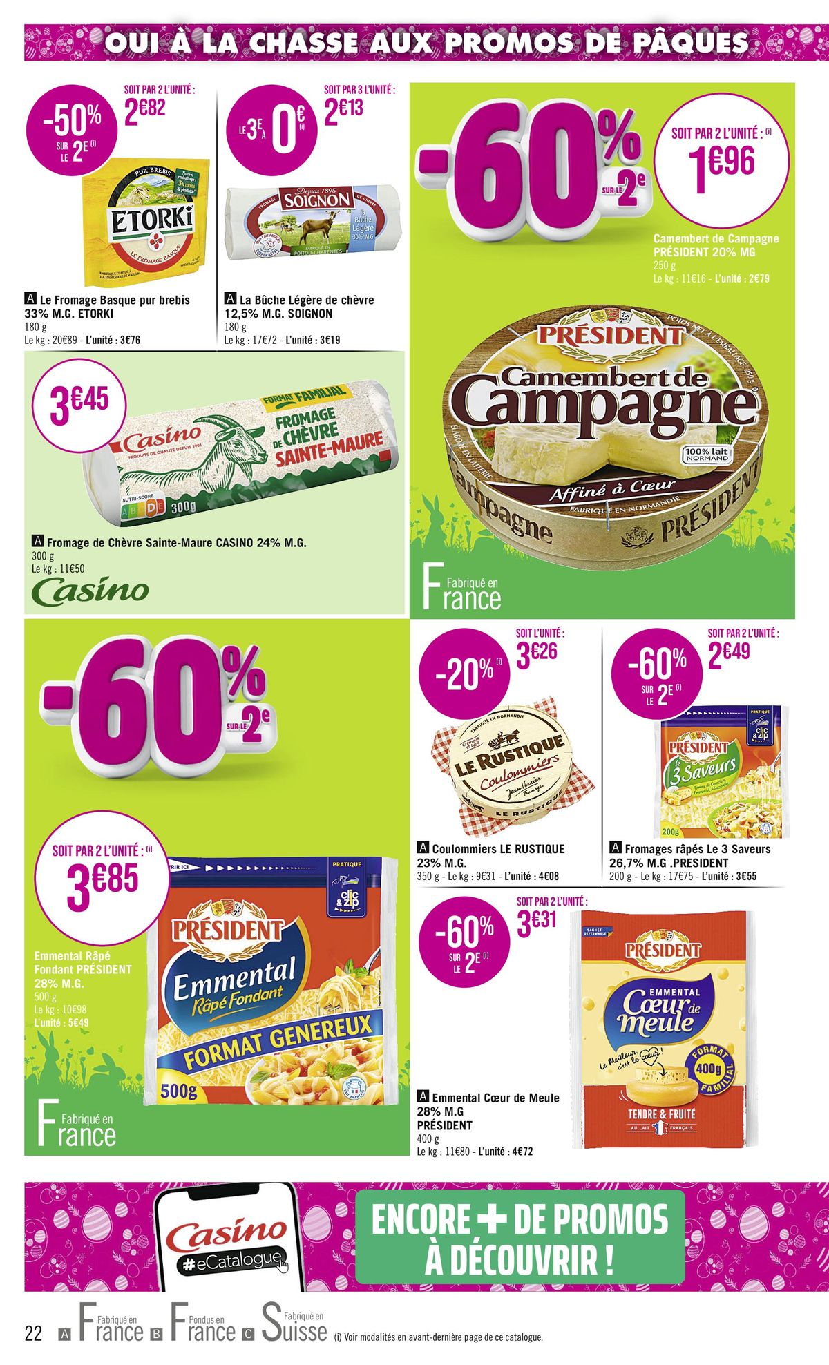 Catalogue OUI À LA CHASSE AUX PROMOS DE PÂQUES !, page 00022