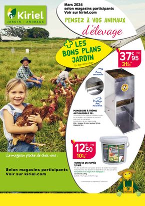 Promos de Jardineries et Animaleries à Troyes | PROMOTIONS ÉLEVAGE 2024 sur Kiriel | 25/03/2024 - 31/03/2024