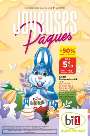 Catalogue Bi1 à Louhans | Joyeuses Paques | 27/03/2024 - 01/04/2024