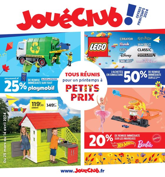 Catalogue JouéClub à Paris | TOUS RÉUNIS pour un printemps à PETITS PRIX | 25/03/2024 - 14/04/2024