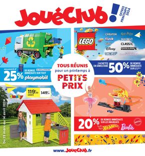 Catalogue JouéClub à Montreuil (Seine Saint Denis) | TOUS RÉUNIS pour un printemps à PETITS PRIX | 25/03/2024 - 14/04/2024