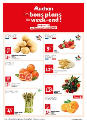 Catalogue Auchan Hypermarché à Bron | Les bons plans du week-end dans votre hyper ! | 28/03/2024 - 31/03/2024