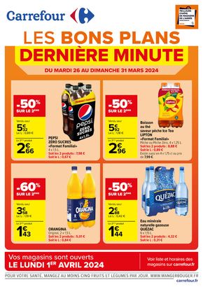Promos de Supermarchés à Givet | Les Bons Plans de dernière minute sur Carrefour City | 26/03/2024 - 31/03/2024