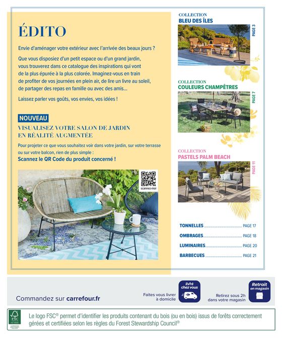 Catalogue Carrefour à Sevran | Mobilier de jardin. De l'inspiration à la décoration. | 26/03/2024 - 22/04/2024