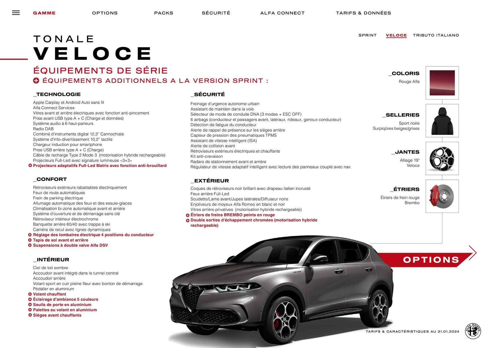 Catalogue Catalogue Alfa Romeo TONALE, page 00008