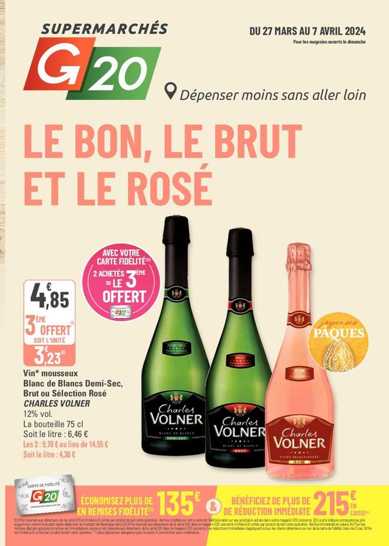Catalogue G20 | LE BON, LE BRUT ET LE ROSÉ | 27/03/2024 - 07/04/2024