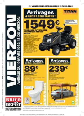 Promos de Bricolage à Vierzon | VIERZON sur Brico Dépôt | 28/03/2024 - 11/04/2024