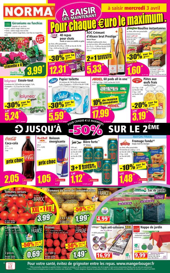 Catalogue Norma à Thionville | Pour chaque €uro le maximum | 03/04/2024 - 09/04/2024