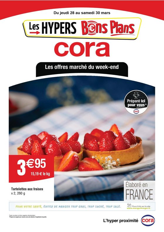 Catalogue Cora à Vendin-le-Vieil | Les offres marché du week-end | 28/03/2024 - 30/03/2024