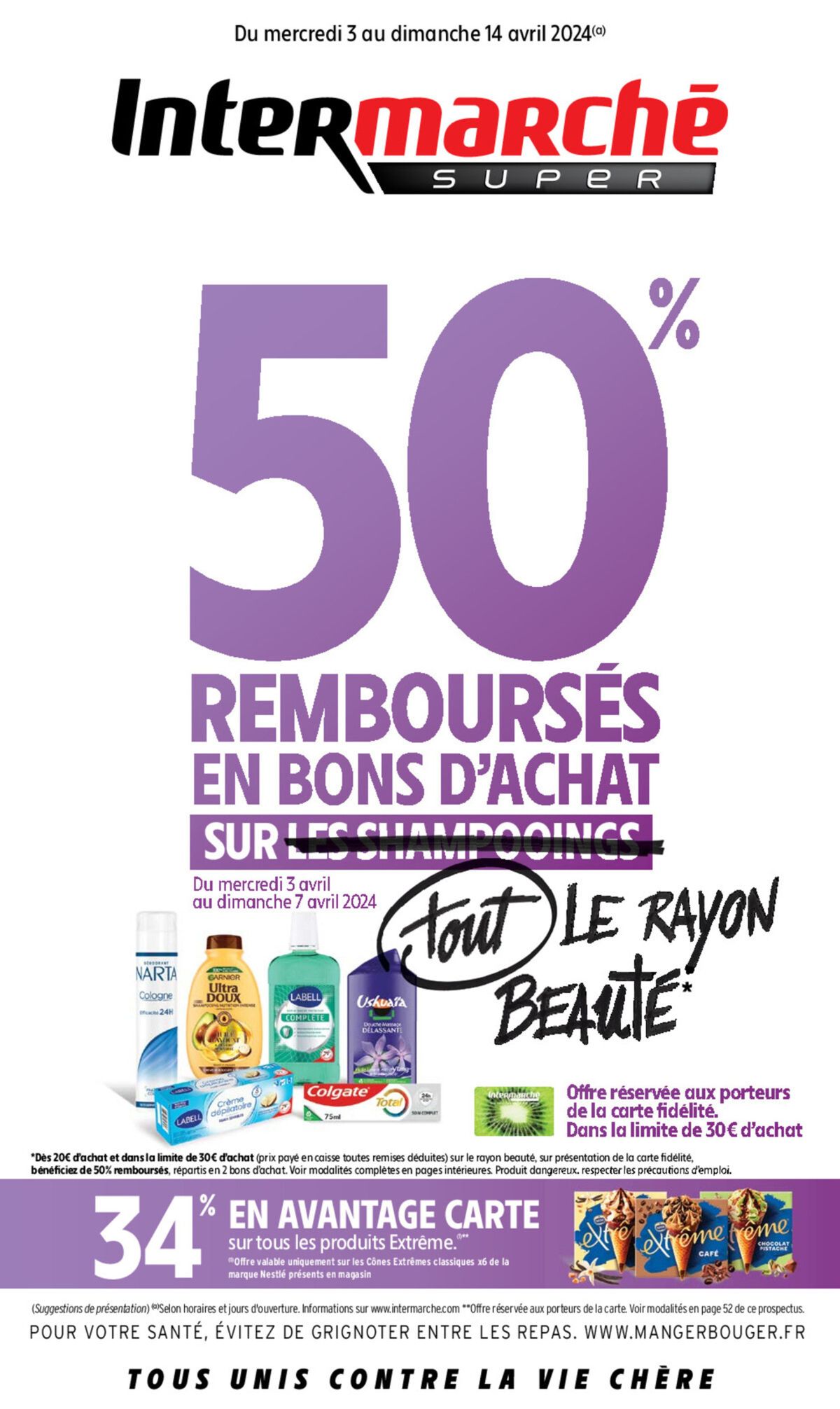 Catalogue 50* REMBOURSÉS EN BONS D'ACHAT SUR LES CHAMPOOINGS, page 00001