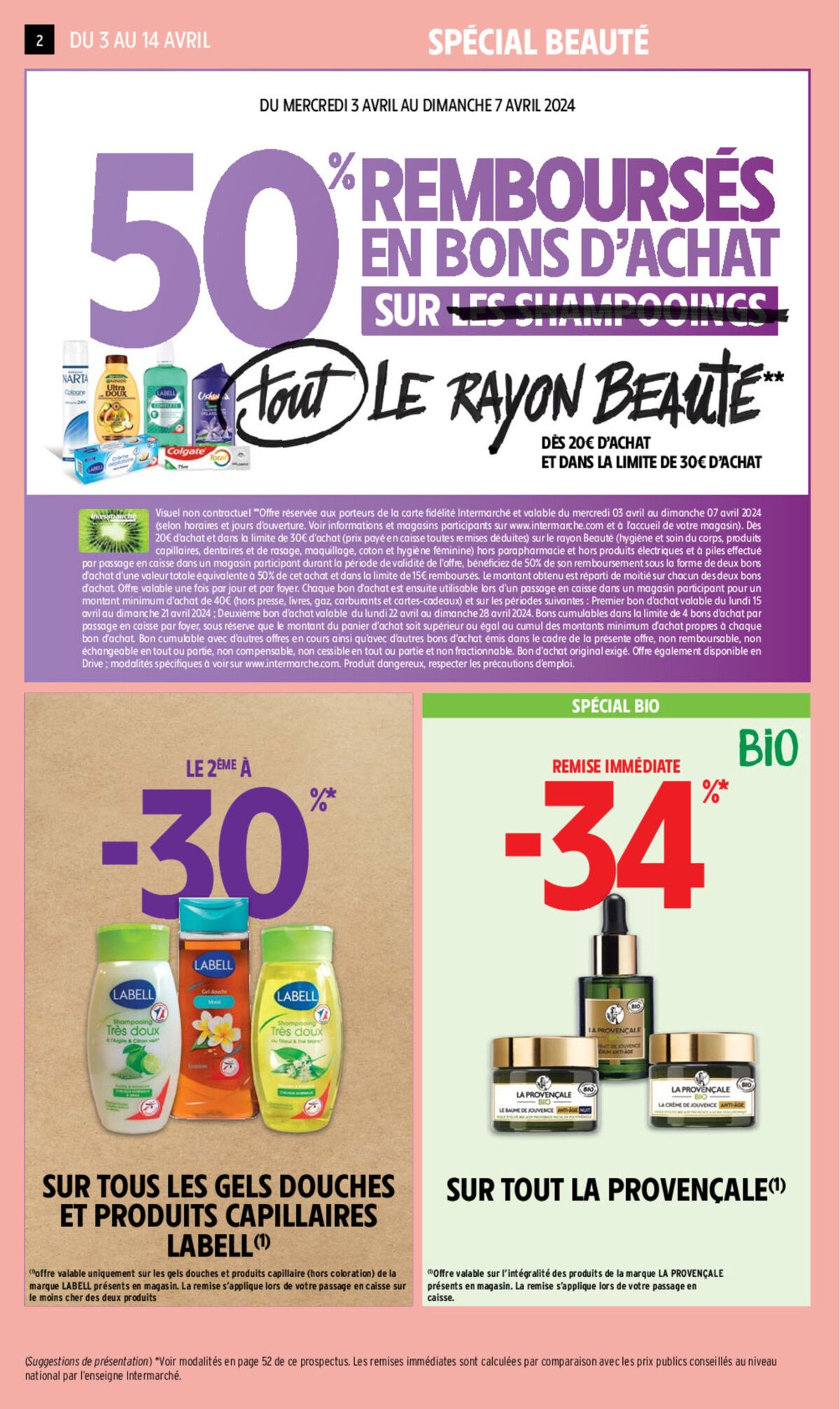 Catalogue 50* REMBOURSÉS EN BONS D'ACHAT SUR LES CHAMPOOINGS, page 00012