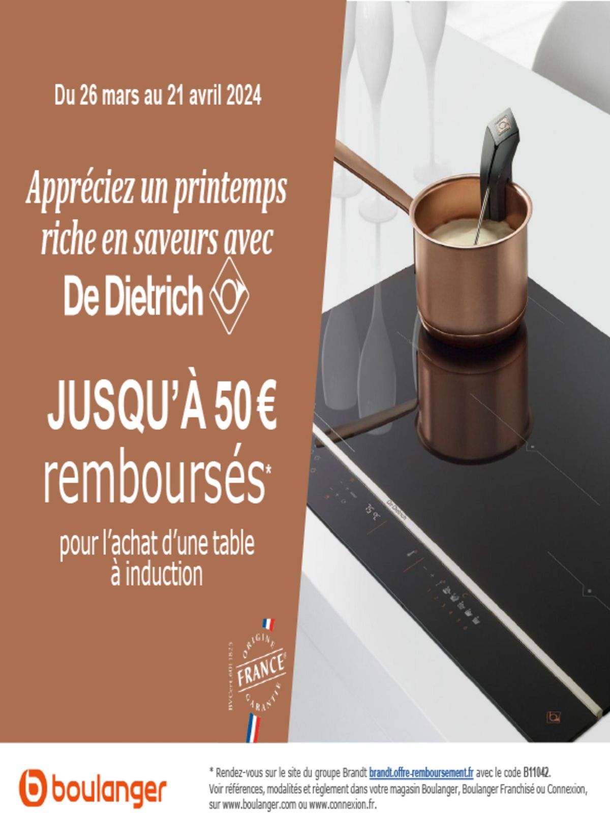 Catalogue  OFFRE DE DIETRICH: JUSQU'À 50€ REMBOURSÉS !, page 00001