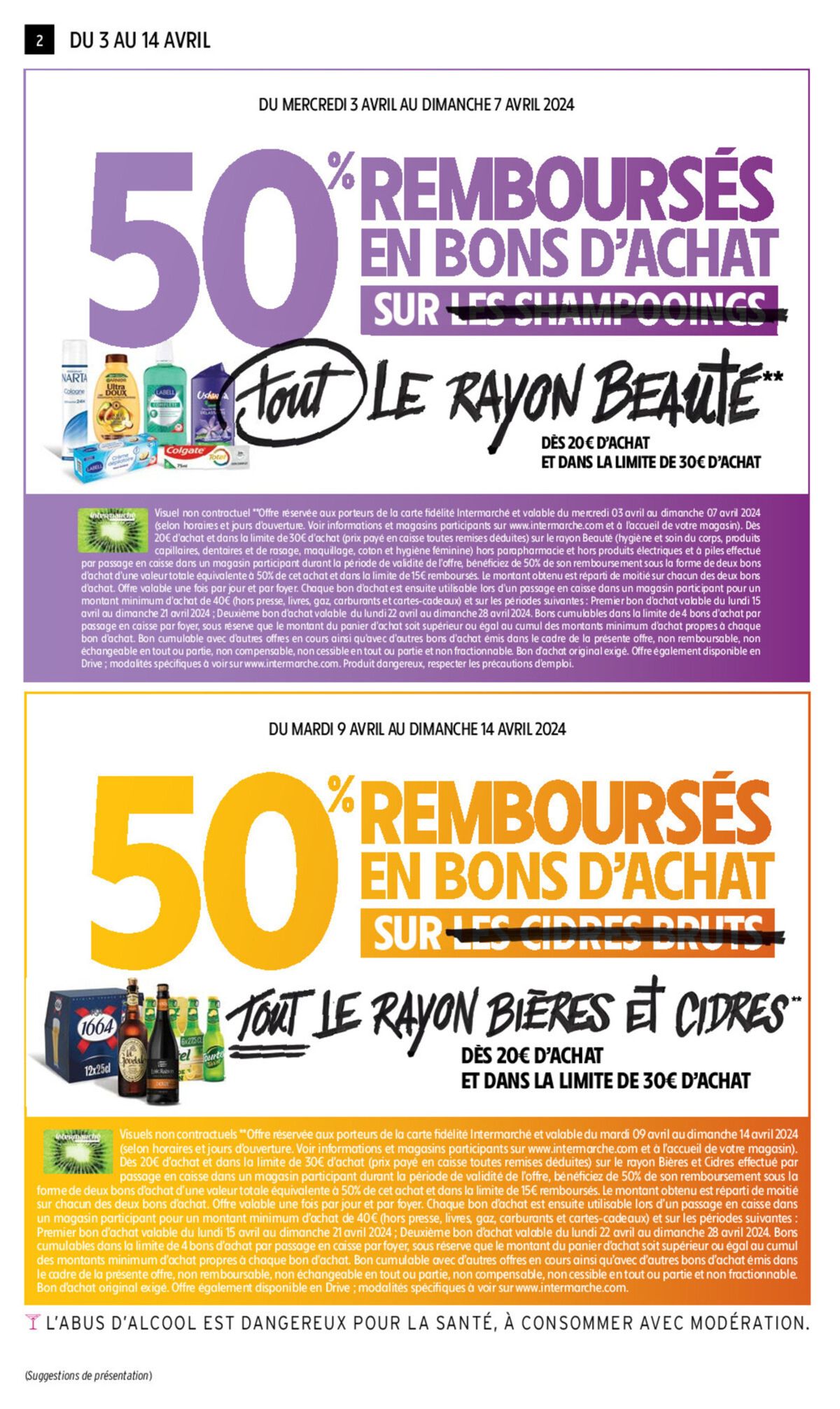 Catalogue 50% REMBOURSÉS EN BONS D'ACHAT SUR LES CHAMPOOINGS, page 00012