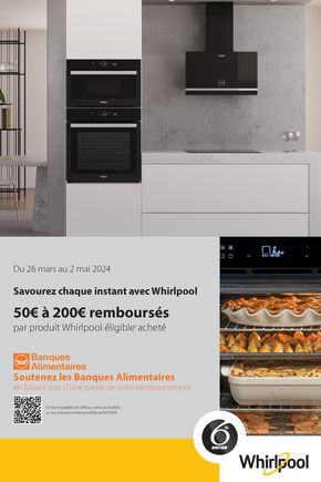 Catalogue Boulanger à Fleury-Mérogis |  OFFRE WHIRLPOOL: JUSQU'À 200€ REMBOURSÉS ! | 27/03/2024 - 02/05/2024