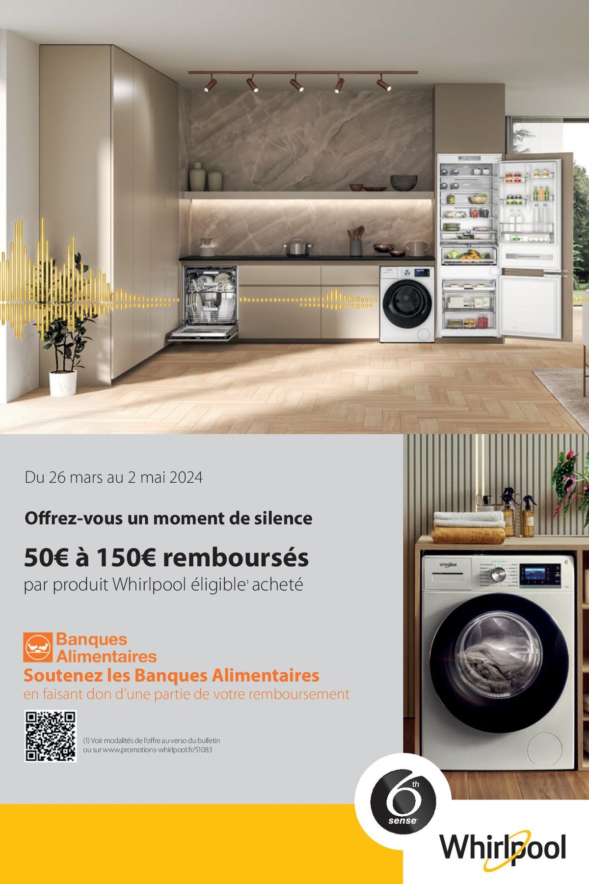 Catalogue OFFRE WHIRLPOOL: JUSQU'À 150€ REMBOURSÉS !, page 00001