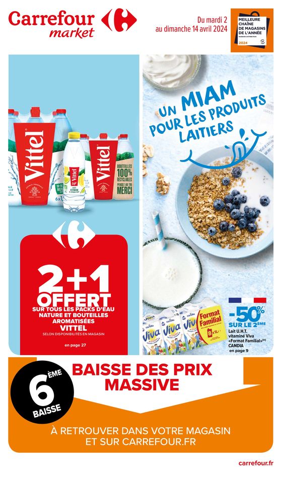 Catalogue Carrefour Market à Miramas | Un MIAM pour les produits laitiers | 02/04/2024 - 14/04/2024