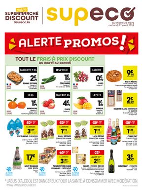 Promos de Discount Alimentaire à Mantes-la-Jolie | ALERTE PROMOS! sur Supeco | 27/03/2024 - 01/04/2024