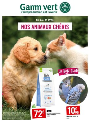 Promos de Jardineries et Animaleries à Brive-la-Gaillarde | Catalogue Gamm Vert - Avril 2024 sur Gamm vert | 03/04/2024 - 21/04/2024