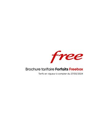 Promos de Multimédia et Electroménager à Bourg-en-Bresse | Brochure tarifaire Forfaits Freebox sur Free | 28/03/2024 - 31/12/2024