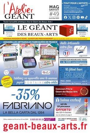 Catalogue Le Géant des Beaux-Arts à Castelnau-le-Lez | Catalogue Le Géant des Beaux-Arts | 04/04/2024 - 22/05/2024