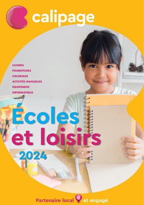 Catalogue Calipage | Catalogue des écoles et loisirs | 29/03/2024 - 31/12/2024