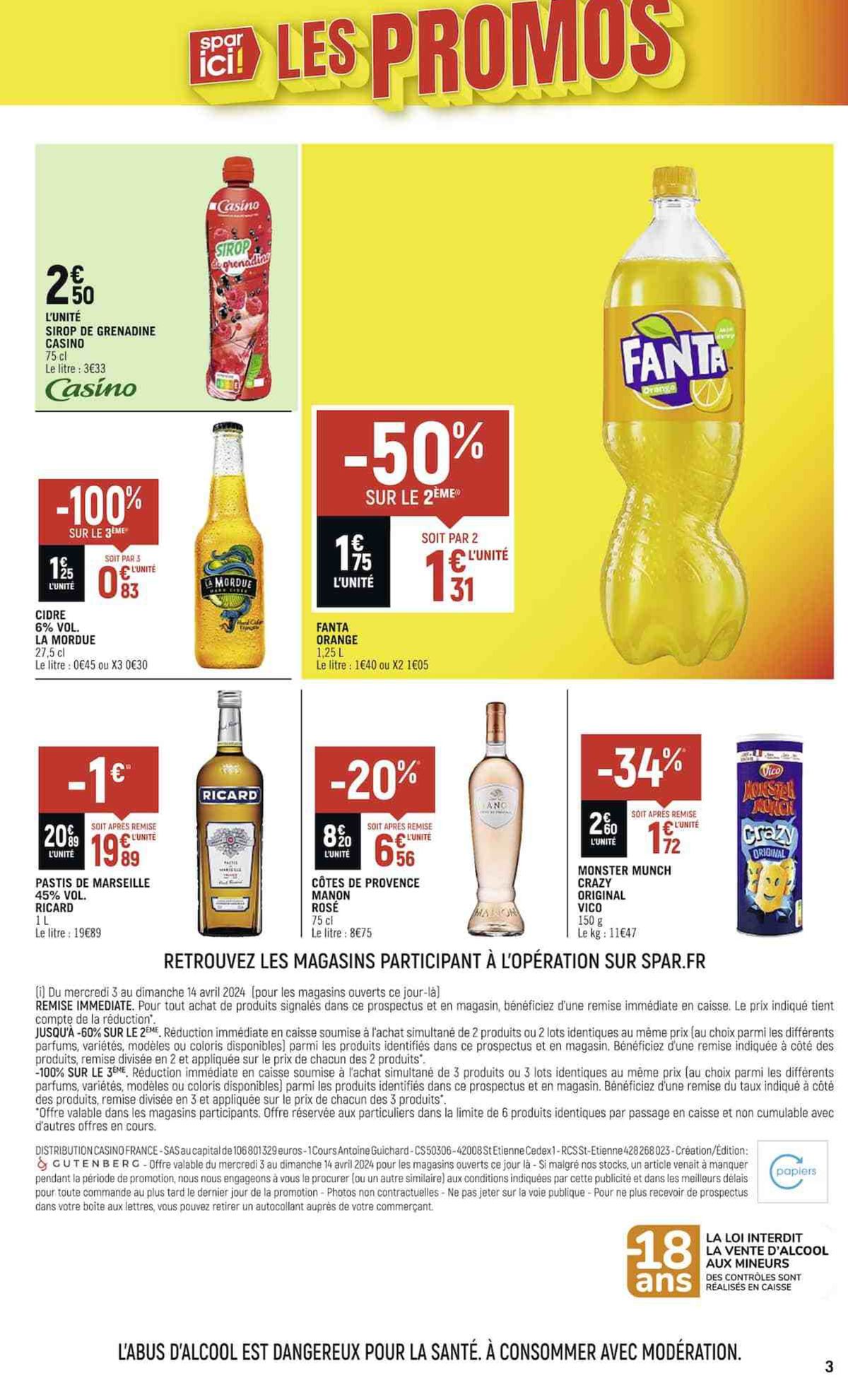 Catalogue SPAR ICI LES BONS PLANS, page 00003