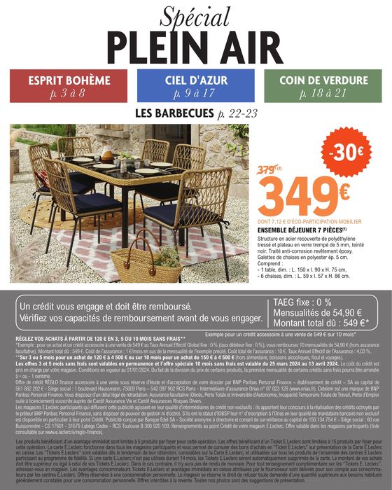 Catalogue E.Leclerc Brico à Vesoul | PLEIN AIR | 02/04/2024 - 20/04/2024