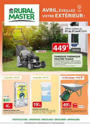 Promos de Jardineries et Animaleries à Saint-Marcellin | AVRIL, ÉVEILLEZ VOTRE EXTÉRIEUR ! sur Rural Master | 02/04/2024 - 27/04/2024