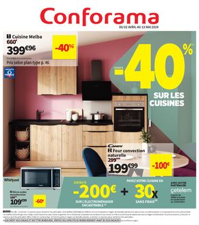 Catalogue Conforama à Ivry-sur-Seine | JUSQU’À -40% sur  | 02/04/2024 - 13/05/2024