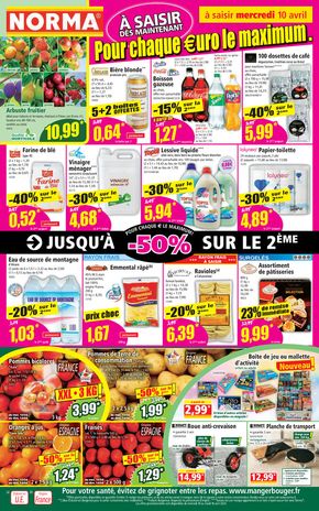 Promos de Discount Alimentaire à Pierrefitte-sur-Seine | Jusqu'à -50% sur le 2 eme sur Norma | 10/04/2024 - 16/04/2024
