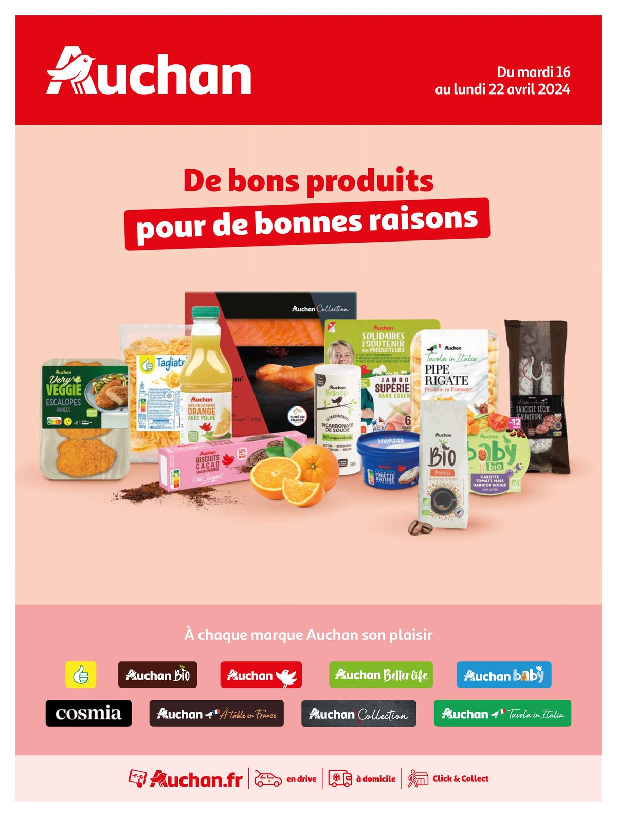 Catalogue Nos marques Auchan, les bons choix du quotidien, page 00001