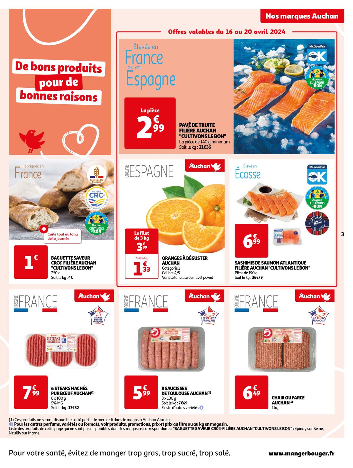Catalogue Nos marques Auchan, les bons choix du quotidien, page 00003