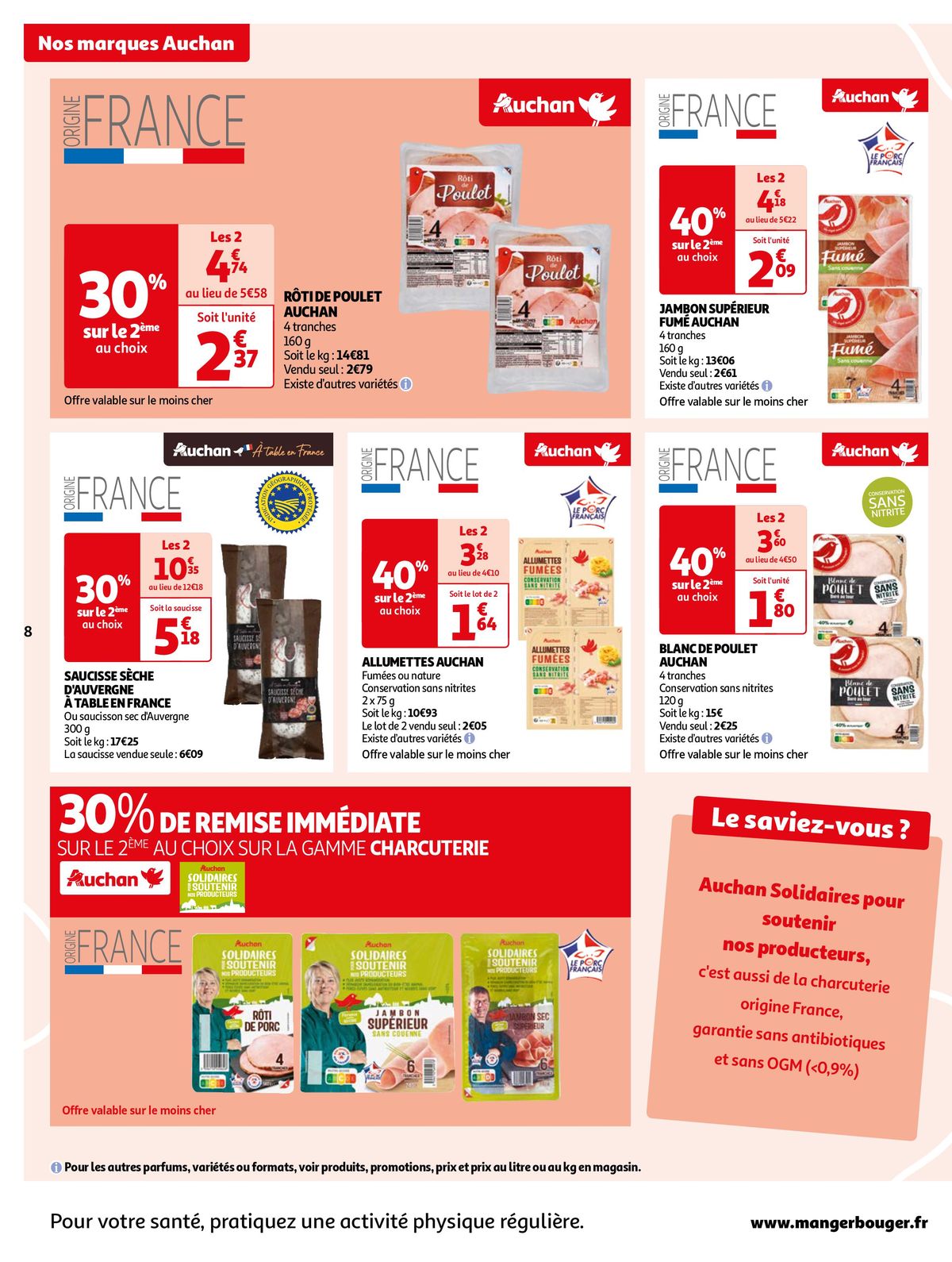 Catalogue Nos marques Auchan, les bons choix du quotidien, page 00008