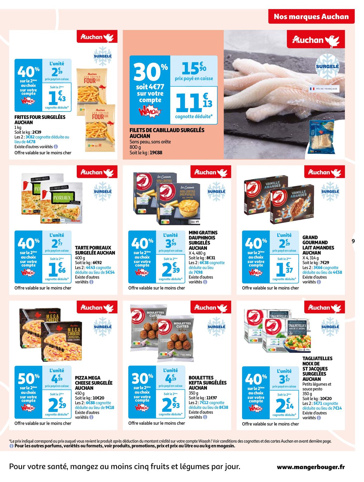 Catalogue Nos marques Auchan, les bons choix du quotidien, page 00009
