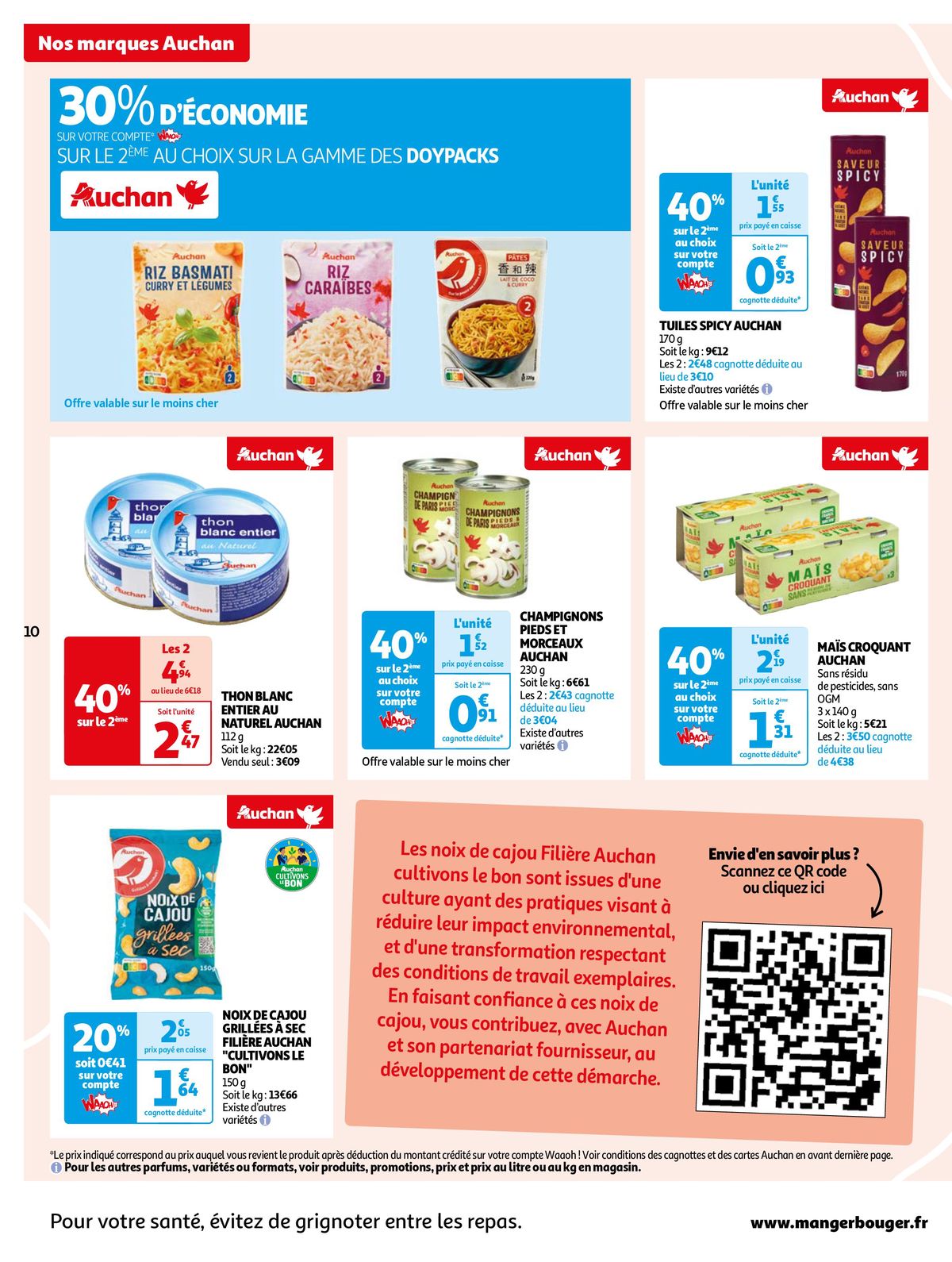 Catalogue Nos marques Auchan, les bons choix du quotidien, page 00010
