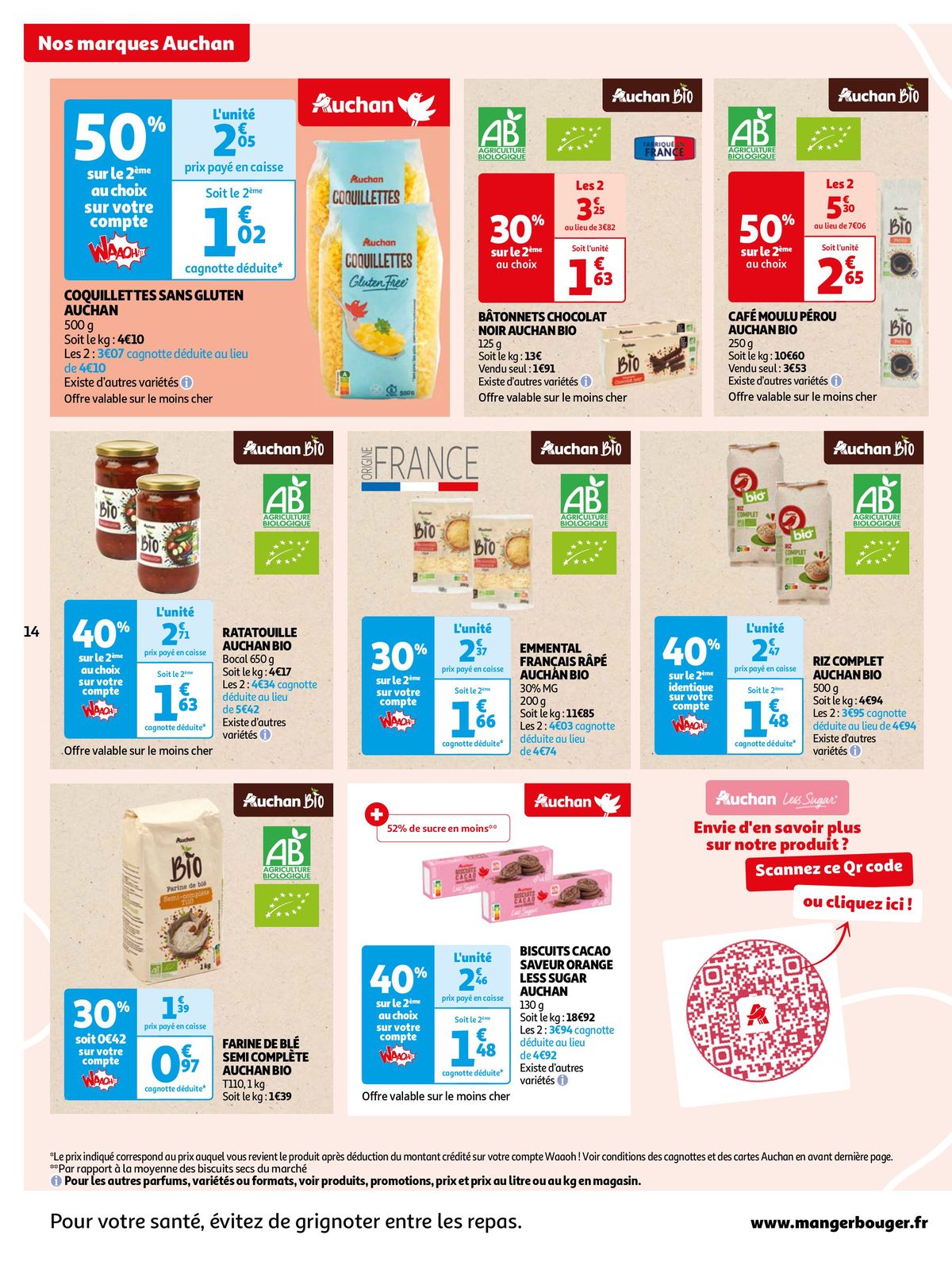 Catalogue Nos marques Auchan, les bons choix du quotidien, page 00014