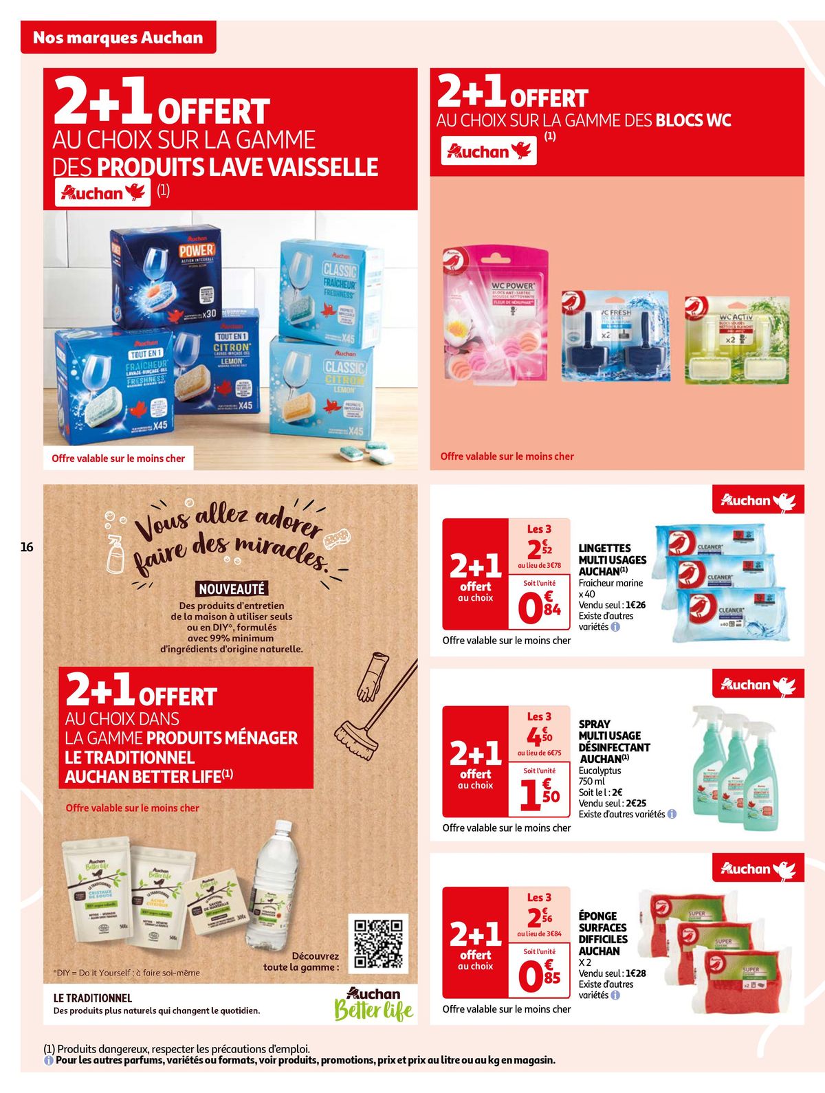 Catalogue Nos marques Auchan, les bons choix du quotidien, page 00016