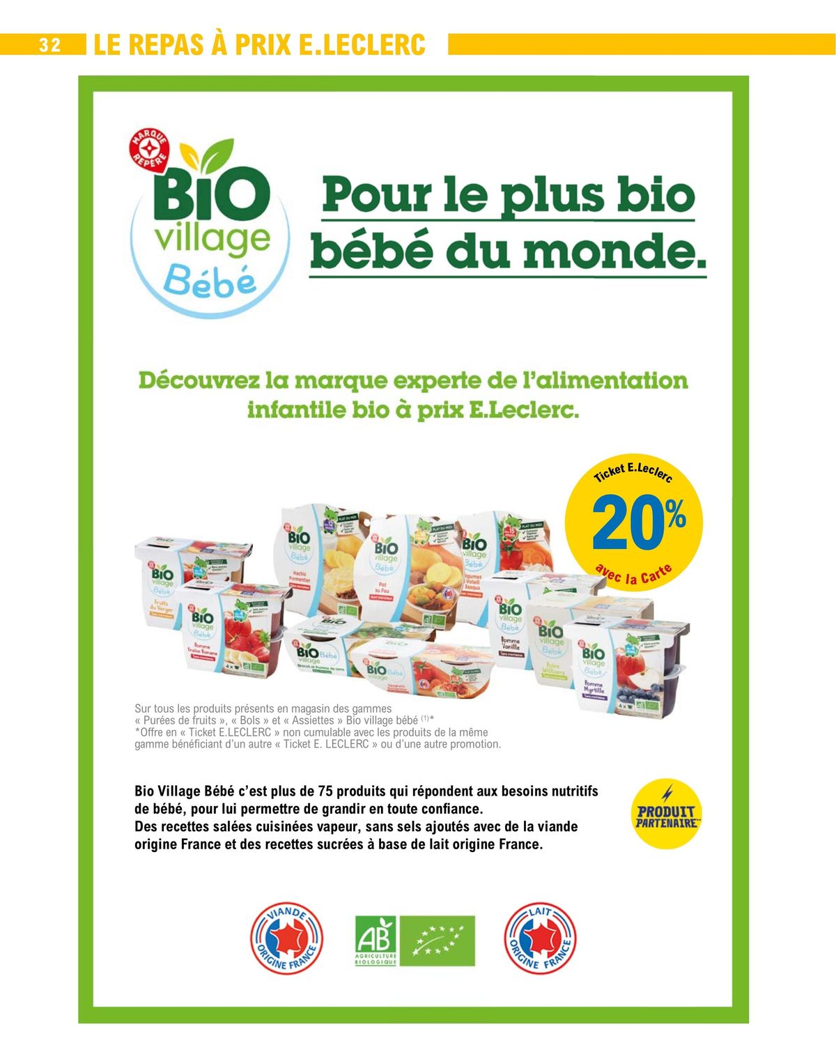 Catalogue Tout l’univers bébé à prix, page 00032