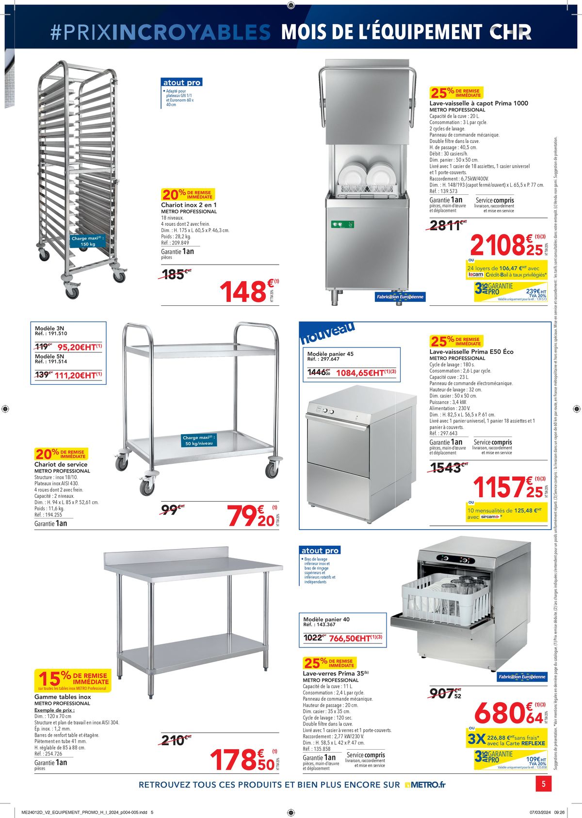 Catalogue Equipement CHR, page 00005