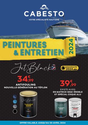 Promos de Sport à La Seyne-sur-Mer |  Nautisme Peintures &amp; entretien sur Cabesto | 05/04/2024 - 30/04/2024